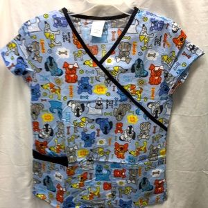 B scrubs top ladies sz S